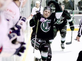 Former Sherwood Park Crusaders forward Carter Savoie not only won the NCAA Division 1 men’s hockey championship with the University of Denver, he recently signed his first pro contract with the Oilers affiliate Bakersfield Condors. Photo courtesy Target Photography