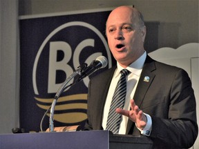 In the first annual State of the City Address hosted Wednesday by the Belleville Chamber of Commerce since the start of the pandemic, Mayor Mitch Panciuk said, “it was strength that got us through the last two years.” DEREK BALDWIN