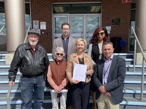 Fort Saskatchewan Mayor Gale Katchur was joined by members of City Council and residents to recognize Earth Day in the City. Photo Supplied.