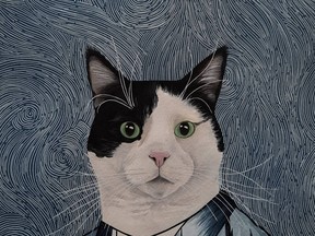 Some artwork I had commissioned of Gunky in the style of Van Gogh.