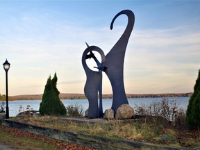 Scaling back work on the Triptych sculpture at the Lake Bernard waterfront is one of three ways Sundridge council is saving a total of $53,000 in order to give staff a 6.1 per cent wage increase to offset the sudden rise with inflation.  
File Photo
