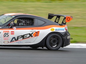 The APEX V2R car on track. Photo provided by S Blok