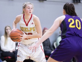 Burke Bechard of the Guelph Gryphons is a three-time OUA women's basketball all-star. (Gryphon Athletics)