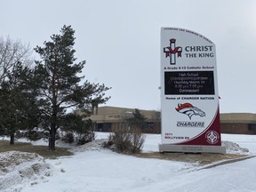 High school students wanting to stay in the STAR Catholic School Division must travel to Christ the King School in Leduc because there’s no STAR Catholic high school in Beaumont. (Ted Murphy)