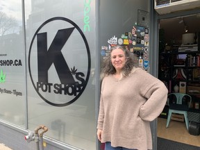 Elisa Keay is the owner of K's Pot Shop on Queen St. E., near Greenwood Ave., in Toronto.