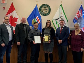 Stony Plain Council received their tenth consecutive  Canadian Award for Financial Reporting April 4 (Courtesy of Stony Plain website)