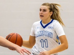 Basketball player Breanna Pretty is the 2021-22 Lambton Lions women's student-athlete of the year. (Lambton College Athletics)