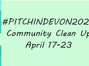 Pitch In Devon runs from April 17 to 23, a week where residents can register with the town to clean up an area of the community.