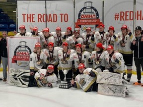 The U15A Image Landscaping Golden Hawks came home as the U15A OMHA Champions during the recent OHMA Championship tournament held in Whitby. The team will host the OHF championships in Trenton this weekend.