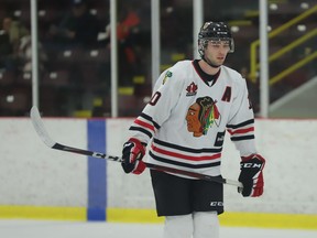 Colin Stacey and the Brockville Braves host Carleton Place on Fan Appreciation Night at the Memorial Centre on Friday.
File photo/The Recorder and Times