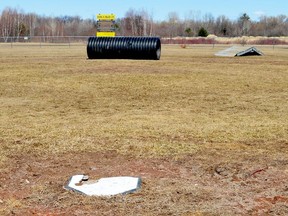 The former Chick Kirkby Little League Field in Prescott is currently being used as a dog park. (TIM RUHNKE/The Recorder and Times)