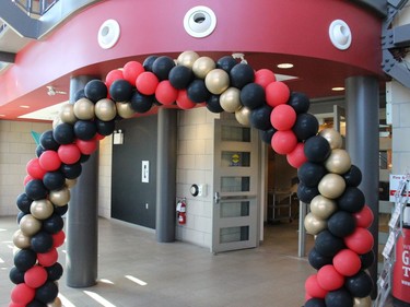They were rolling out the red carpet, or at least a lot of balloons, at the St. Lawrence College Open House. Photo on Saturday, April 2, 2022, in Cornwall Ontario.Todd Hambleton/Standard-Freeholder/Postmedia Network