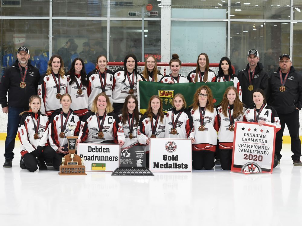 Debden, Sask., makes broomball history with gold medal win in Cornwall