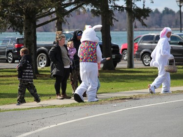 A beautiful backdrop for the early portion of the parade, near the St. Lawrence River. Photo on Saturday, April 16, 2022, in Morrisburg, Ont. Todd Hambleton/Cornwall Standard-Freeholder/Postmedia Network