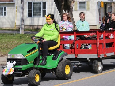 One of the floats in the parade in Morrisburg. Photo on Saturday, April 16, 2022, in Morrisburg, Ont. Todd Hambleton/Cornwall Standard-Freeholder/Postmedia Network