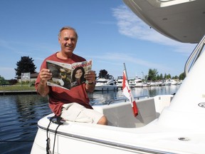 Guy Lafleur, catching up on some reading in Marina 200, during one of his numerous visits to Cornwall over the years.Handout/Cornwall Standard-Freeholder/Postmedia Network