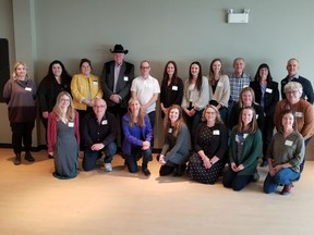 Representatives of the Cochrane Foundation and recipient organizations for 2022 at an event at Seniors on the Bow on February 1.
