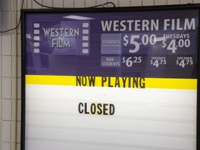 Western Film at Western's University Community Centre is closing. (Derek Ruttan/The London Free Press)