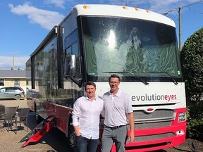 Trent and Taylor Colberg, founders of Evolutioneyes Optometry, are bringing the service to Mayerthorpe thanks to a town initiative.