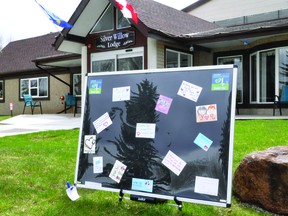 Messages of thanks were placed on this message board in front of the Silver Willow Lodge in May 2021, when the High River District Health Care Foundation held its second annual Health Care Heroes Day to acknowledge all the hard work that staff working in health care in Nanton and High River do daily.
