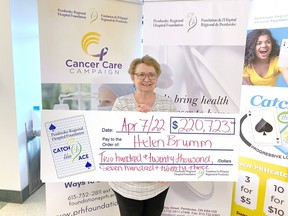 Helen Brumm caught the ace in the Pembroke Regional Hospital Foundation's Catch the Ace 3.0 and took home $220,723.