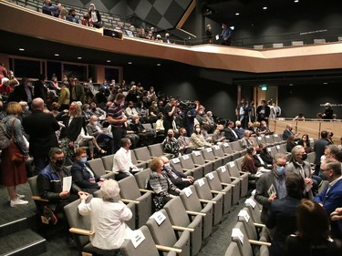 A celebration was held at the official opening of Place des Arts du Grand Sudbury in downtown Sudbury, Ont. on Friday April 29, 2022. John Lappa/Sudbury Star/Postmedia Network