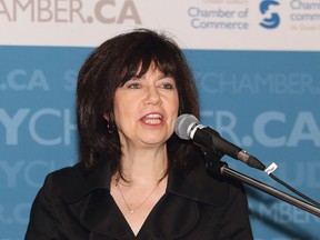 Bonnie Lysyk, Auditor General of Ontario, spoke at the Greater Sudbury Chamber of Commerce luncheon at Bryston's on the Park in Copper Cliff, Ont. on Thursday June 14, 2018. On Wednesday, she released a report on Laurentian University's financial trouble. John Lappa/Sudbury Star/Postmedia Network