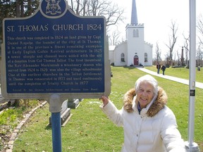 Lois Paddon, a founding member of the Old St. Thomas Church Restoration and Maintenance Trust, has retired from the organization after more than 40 years. (Eric Bunnell photo)