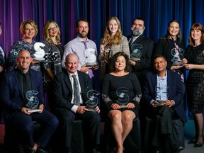 Ten of Greater Sudbury’s outstanding entrepreneurs and businesses were honoured Thursday by the Greater Sudbury Chamber of Commerce at its 25th annual Bell Business Excellence Awards gala. Supplied