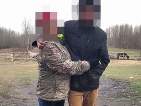 The mother of the student stabbed at Pigeon Lake Regional School with her son. Identities have been blurred as he is a minor.
Photo supplied