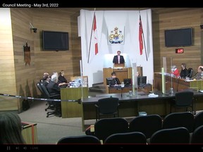 North Bay Mayor Al McDonald delivers a "State of the City" address at Tuesday's regular meeting of North Bay council.
Screen capture