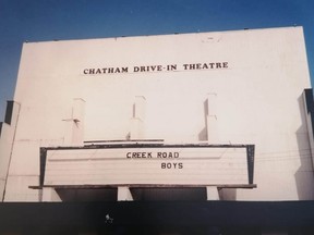 The Chatham Drive-In Theatre closed in 1986. Handout