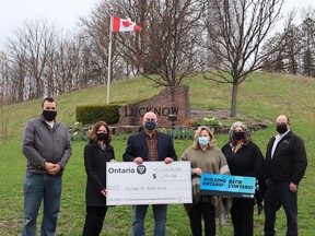 John Yungblut, Director of Public Works for the Township of Huron-Kinloss; Jodi MacArthur, Treasurer for the Township of Huron-Kinloss; Mitch Twolan, Mayor for the Township of Huron-Kinloss; Lisa Thompson, M.P.P. Huron-Bruce; Mary Rose Walden, C.A.O. for the Township of Huron-Kinloss; Don Murray, Deputy Mayor for the Township of Huron-Kinloss. SUBMITTED