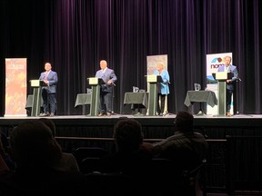 Northern Ontario issues were front and centre Tuesday during the Northern Ontario Leaders' Debate held at the Capitol Centre. Some of the topics the four main party leaders debated were the Ontario Northlander, Northern highways and snow removal and taxation.