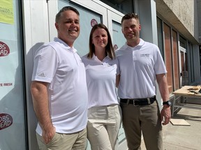 Shawn O'Neil, Carrie MacDonald and Derek Corbeil met while attending Canadore College 24 years ago and have remained close friends. The trio decided to change their career paths and go into business together, something they said they've always dreamed of doing. They are opening up a COBS Bread in North Bay at 180 Shirreff Avenue Unit 105 by the end of June. A job fair is taking place May 19 from 11 a.m. to 8 p.m.