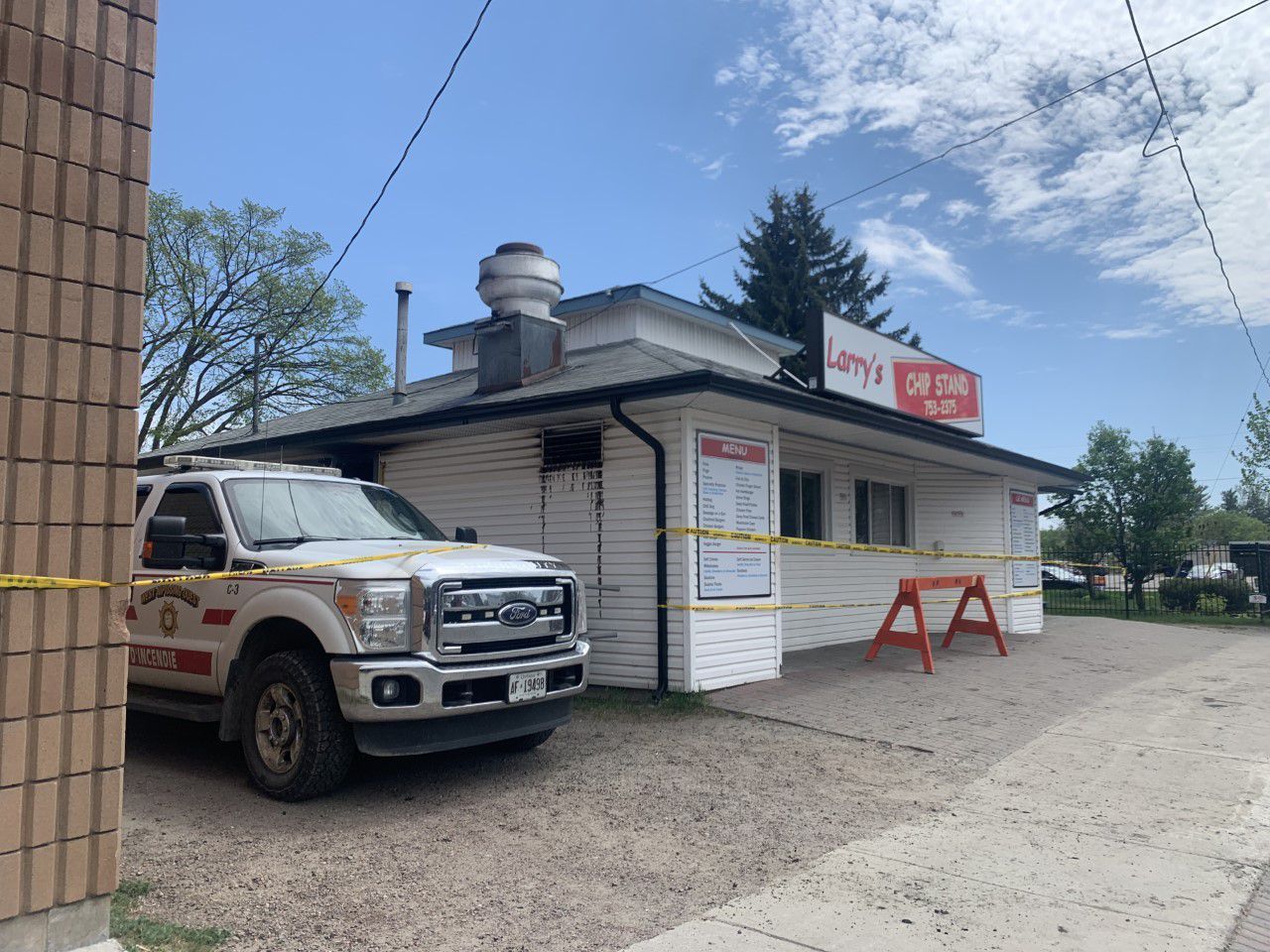 Sturgeon Falls chip stand sustains "significant smoke and fire damage