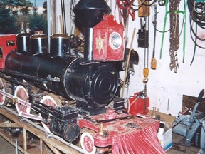 Town of Saugeen Shores councillors are receptive to continue talks with Scott Pearson, owner the original Port Elgin and North Shore Railroad steam train - shown here during restoration - who wants to revive the popular waterfront train in North Shore Park, where the Town is developing restoration plans following a battering storm in September.