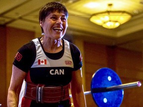 Kim Crumpton is all smiles with a pair of gold medals at the 2022 Canadian National Powerlifting Championships in St. Johns, N.L.
Submitted Photo