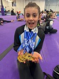 Bluewater Gymnastics Club’s Liliane Brosseau took first place in vault, bars, beam and floor as well as first all around in the Xcel Silver 8-years division during a gymnastics meet in Mississauga from April 22 to 24.
Handout/Sarnia This Week