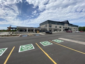 New Electric Vehicle Chargers at the Penetangore Hub in Kincardine. SUBMITTED