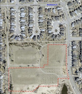 On Tuesday, May 17, Strathcona County Council approved three readings for a rezoning under the Land Use Bylaw, which changed the use of recreation and future development to public service and recreation. The change will allow the construction of the Claudette-et-Denis-Tardif school in Florian Park. The park has been designated a school site since 1991. Graphic provided