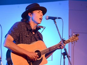 Jacob Corston of Cape Croker performs at the Youth Discoveries finale concert on Saturday, May 28, 2022 at the Owen Sound Royal Canadian Legion Branch 6.
