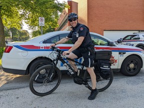 North Bay police are resuming bicycle patrols for the summer. Submitted Photo