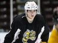 First-round draft pick Porter Martone plays at the Sarnia Sting's orientation camp at Progressive Auto Sales Arena in Sarnia, Ont., on Saturday, May 21, 2022. Mark Malone/Chatham Daily News/Postmedia Network