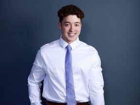 Rion Schulz, 18 of École McTavish Public High School is a winner of the 2022 Schulich Leader Scholarship. Supplied Image