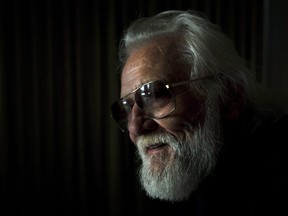 Canadian rock legend Rompin' Ronnie Hawkins poses in Toronto on Wednesday, Oct. 2, 2013.