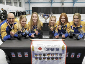 Team Alberta #1 captured the recent Canadian Under-18 Girls Canadian Championship in Ontario — a squad that included Park products Rachel Jacques, Alyssa Nedohin and Chloe Feduik. Photo supplied