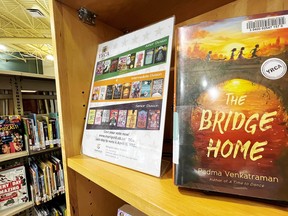 Padma Venkatraman’s The Bridge Home took top spot in the Intermediate division of the annual Young Reader’s Choice Awards. AIRDRIE PUBLIC LIBRARY