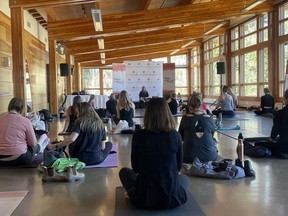 Kaeleigh Doherty, Banff Yoga Festival Founder said this year's festival was a more intimate festival, and a lot more restorative."There was lots of tears, reflection, and taking what we learned about ourselves during the pause. Then taking that and creating an action plan as to how help keep those lessons serving us post pandemic." Photo Marie Conboy/ Postmedia.