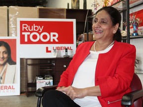Ruby Toor is running a second time as the Liberal candidate in Brantford-Brant.